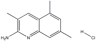 2-Amino-3,5,7-trimethylquinoline hydrochloride,1170631-02-3,结构式