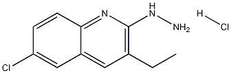 6-Chloro-3-ethyl-2-hydrazinoquinoline hydrochloride Structure