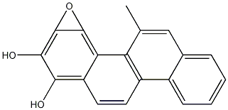 (+/-)-ANTI-5-METHYLCHRYSENE-1,2-DIOL-3,4-EPOXIDE Structure