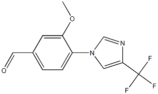 1170734-96-9 Benzaldehyde, 3-methoxy-4-[4-(trifluoromethyl)-1H-imidazol-1-yl]-