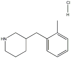 3-(2-Methyl-benzyl)-piperidine hydrochloride Struktur