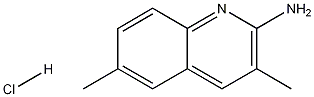 2-Amino-3,6-dimethylquinoline hydrochloride Struktur