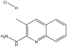 2-Hydrazino-3-methylquinoline hydrochloride Struktur