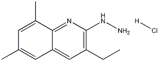 6,8-Dimethyl-3-ethyl-2-hydrazinoquinoline hydrochloride Struktur