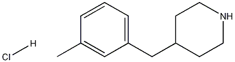 4-(3-Methyl-benzyl)-piperidine hydrochloride Struktur