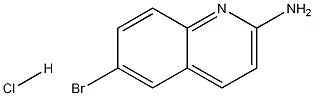 2-Amino-6-bromoquinoline hydrochloride Struktur