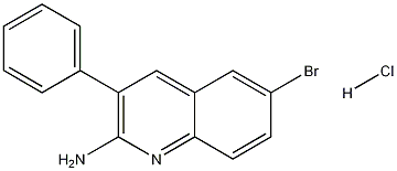 2-Amino-6-bromo-3-phenylquinoline hydrochloride Struktur