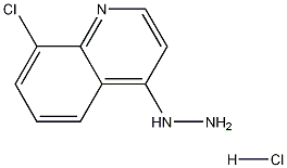 8-Chloro-4-hydrazinoquinoline hydrochloride 结构式