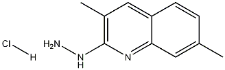 3,7-Dimethyl-2-hydrazinoquinoline hydrochloride Struktur