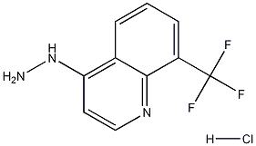 4-Hydrazino 8-trifluoromethyl-quinoline hydrochloride 结构式