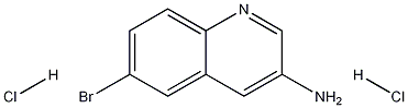 3-Amino-6-bromoquinoline dihydrochloride Struktur