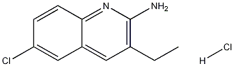 2-Amino-6-chloro-3-ethylquinoline hydrochloride Structure