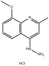 4-Hydrazino-8-methoxy-2-methylquinoline hydrochloride Struktur