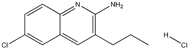 2-Amino-6-chloro-3-propylquinoline hydrochloride Structure