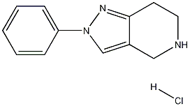 2-phenyl-4,5,6,7-tetrahydro-2H-pyrazolo[4,3-c]pyridinehydrochloride Struktur
