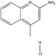 2-Amino-4-methylquinoline hydrochloride 化学構造式