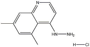 5,7-Dimethyl-4-hydrazinoquinoline hydrochloride 结构式