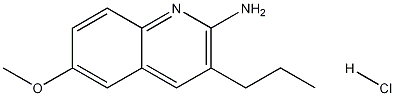 2-Amino-6-methoxy-3-propylquinoline hydrochloride Structure