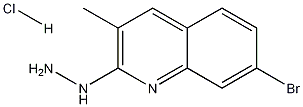 7-Bromo-2-hydrazino-3-methylquinoline hydrochloride Struktur