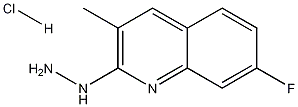 7-Fluoro-2-hydrazino-3-methylquinoline hydrochloride Struktur