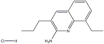 2-Amino-8-ethyl-3-propylquinoline hydrochloride 化学構造式
