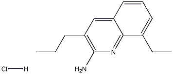 2-Amino-8-ethyl-3-propylquinoline hydrochloride Structure