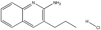 2-Amino-3-propylquinoline hydrochloride 结构式
