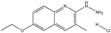 2-Hydrazino-6-ethoxy-3-methylquinoline hydrochloride Struktur