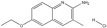 2-Amino-6-ethoxy-3-methylquinoline hydrochloride 结构式