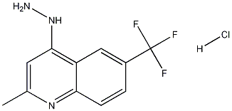 4-Hydrazino-2-methyl-6-trifluoromethylquinoline hydrochloride 化学構造式