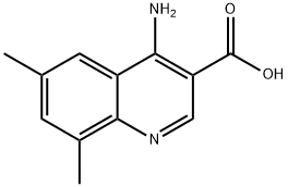 4-Amino-6,8-dimethylquinoline-3-carboxylic acid Struktur