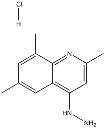 4-Hydrazino-2,6,8-trimethylquinoline hydrochloride 结构式