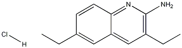 2-Amino-3,6-diethylquinoline hydrochloride 结构式