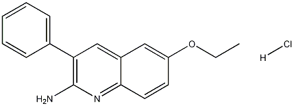 2-Amino-6-ethoxy-3-phenylquinoline hydrochloride 化学構造式