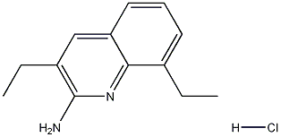 2-Amino-3,8-diethylquinoline hydrochloride 结构式