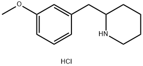 2-(3-Methoxy-benzyl)-piperidine hydrochloride 化学構造式