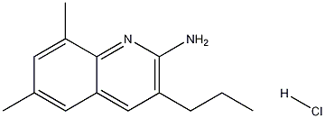 2-Amino-6,8-dimethyl-3-propylquinoline hydrochloride 化学構造式