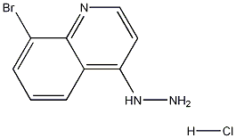 8-Bromo-4-hydrazinoquinoline hydrochloride 化学構造式