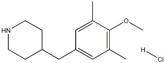 4-(4-Methoxy-3,5-dimethyl-benzyl)-piperidine hydrochloride 化学構造式