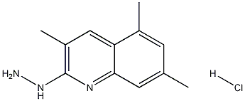 2-Hydrazino-3,5,7-trimethylquinoline hydrochloride Structure