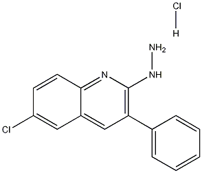 6-Chloro-2-hydrazino-3-phenylquinoline hydrochloride Struktur