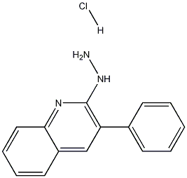 2-Hydrazino-3-phenylquinoline hydrochloride Struktur