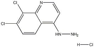 7,8-Dichloro-4-hydrazinoquinoline hydrochloride 化学構造式