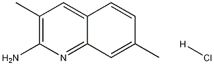 2-Amino-3,7-dimethylquinoline hydrochloride Structure