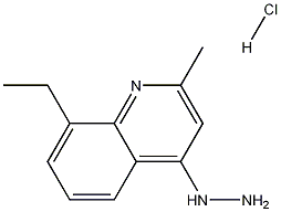 8-Ethyl-4-hydrazino-2-methylquinoline hydrochloride Struktur