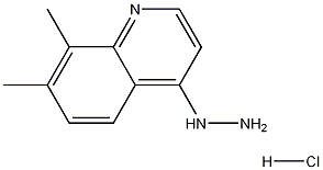 7,8-Dimethyl-4-hydrazinoquinoline hydrochloride Struktur