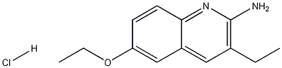 2-Amino-3-ethyl-6-ethoxyquinoline hydrochloride,1172906-16-9,结构式