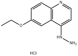 4-Hydrazino-6-ethoxyquinoline hydrochloride,1172910-15-4,结构式