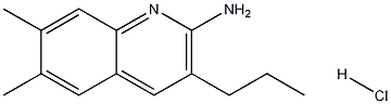 2-Amino-6,7-dimethyl-3-propylquinoline hydrochloride Struktur