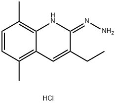 5,8-Dimethyl-3-ethyl-2-hydrazinoquinoline hydrochloride Struktur